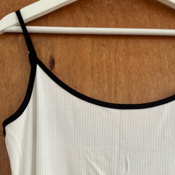 Bebe White Ribbed Dress - Picture 3 of 4